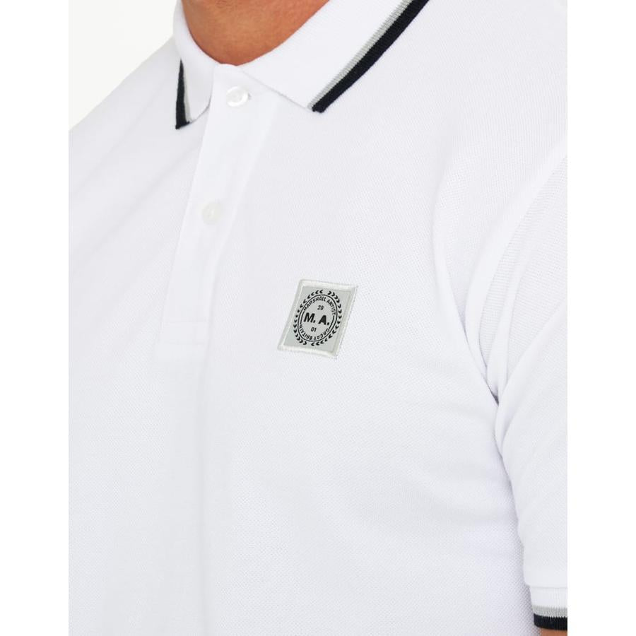 Tipped Polo Shirt - white