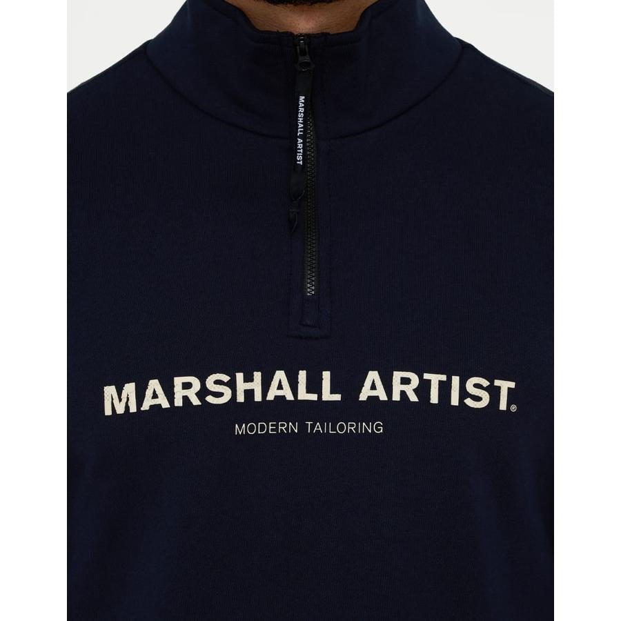 Coastal Erosion 1/4 Zip Sweat - Navy