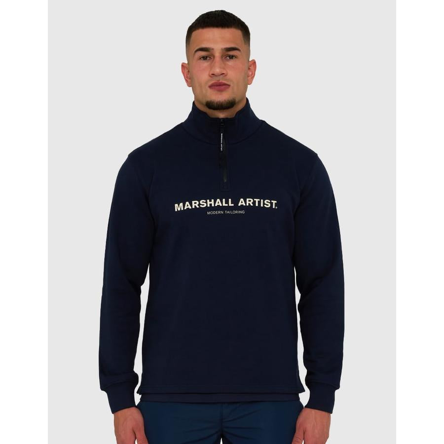 Coastal Erosion 1/4 Zip Sweat - Navy