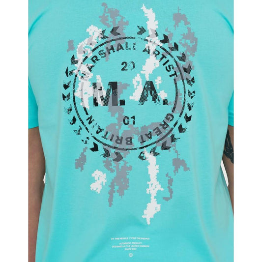 Camo Erosion T-Shirt - aqua