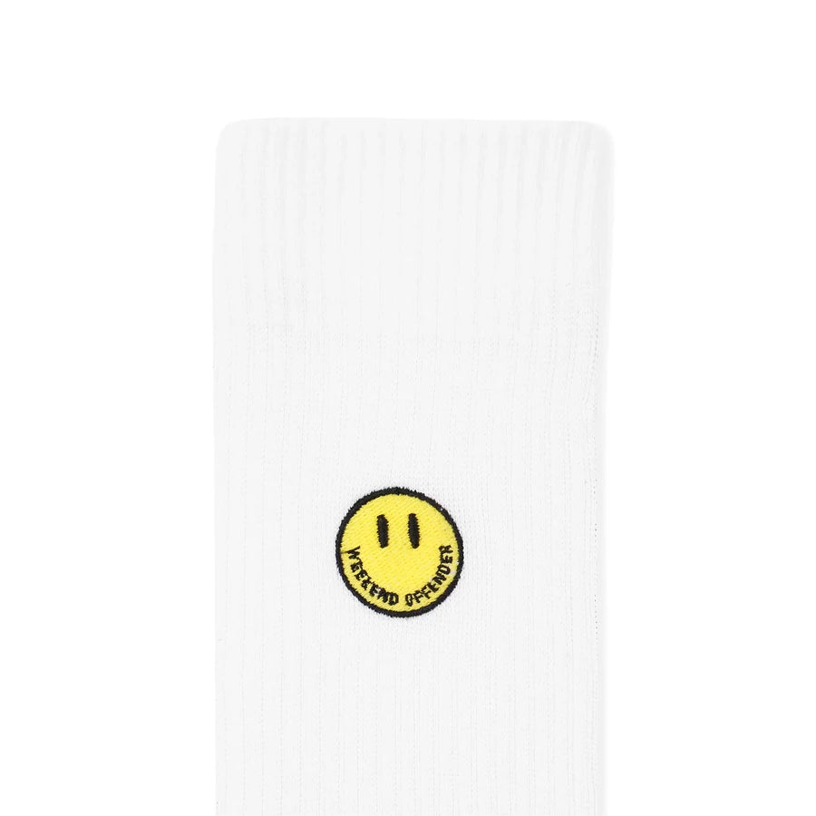 Smiley Sports Socks - 3 pair pack - white