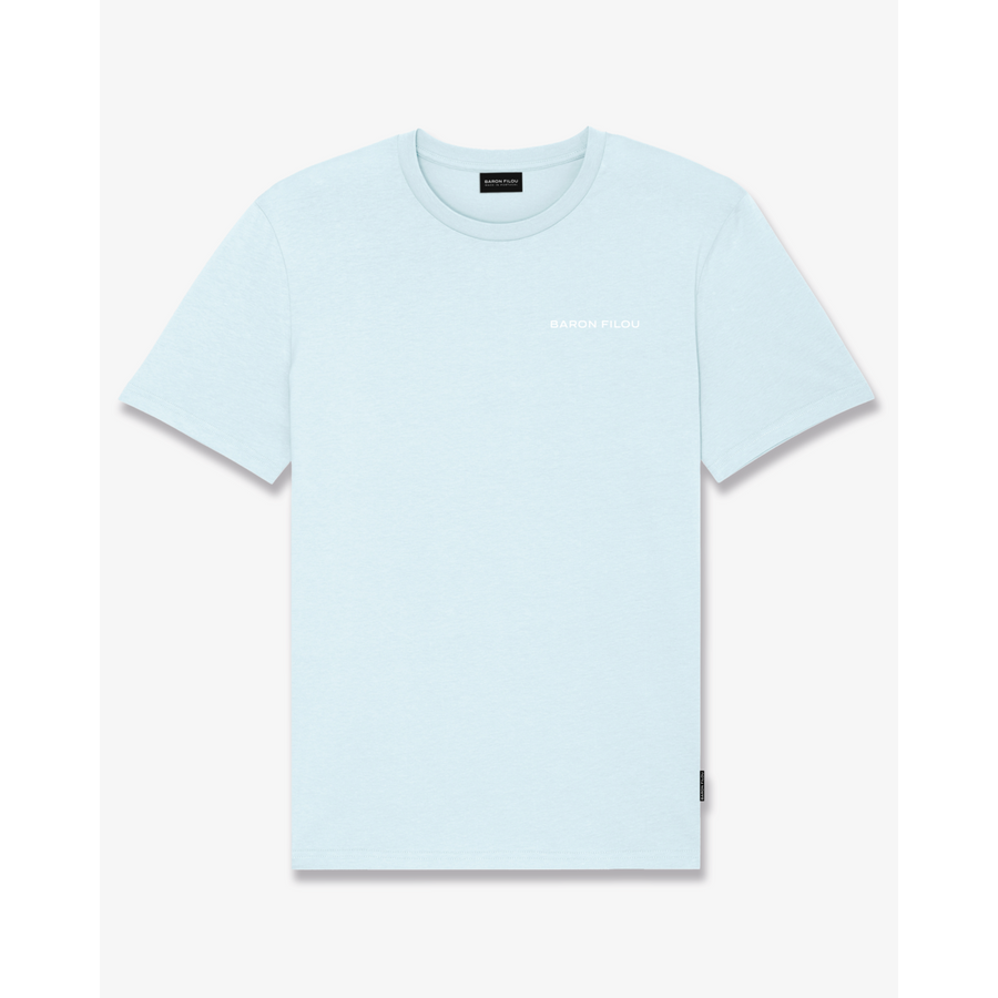 SS25 Poster Backprint T-Shirt, Filou CXXI. - Sky Blue