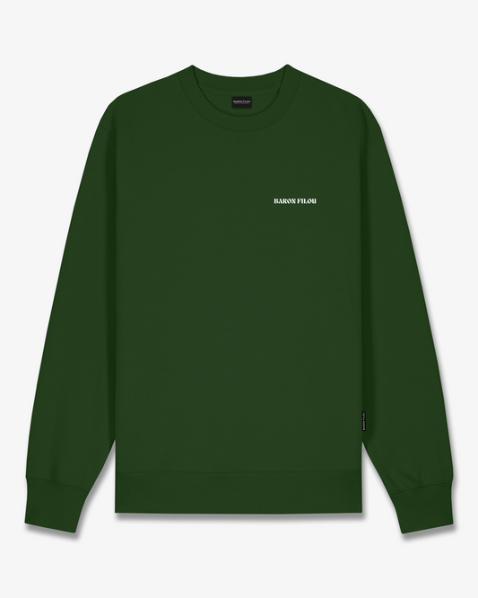 FW25 Pullover Oval Backprint Filou CXLVI. - Forest green