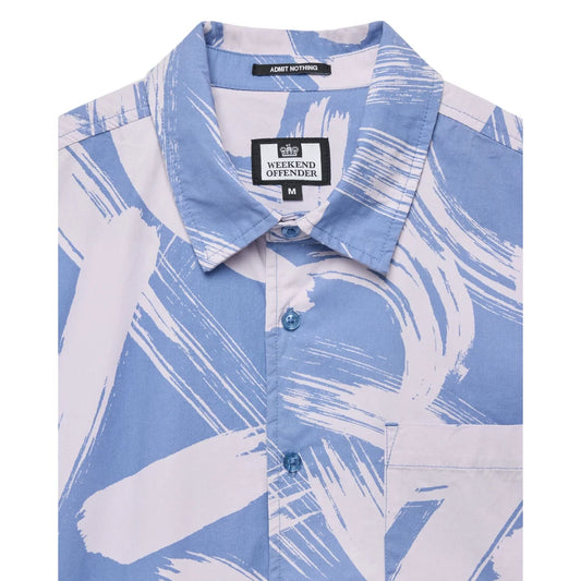 Toshima Camo Shirt - cornflower blue