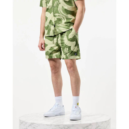 Anzio Camo Shorts - sapling green