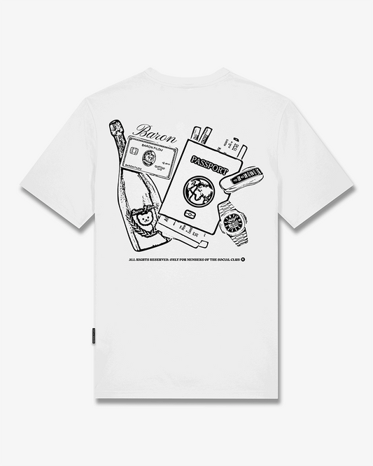 FW25 T-Shirt Filou CLII. Backprint Sketch - White