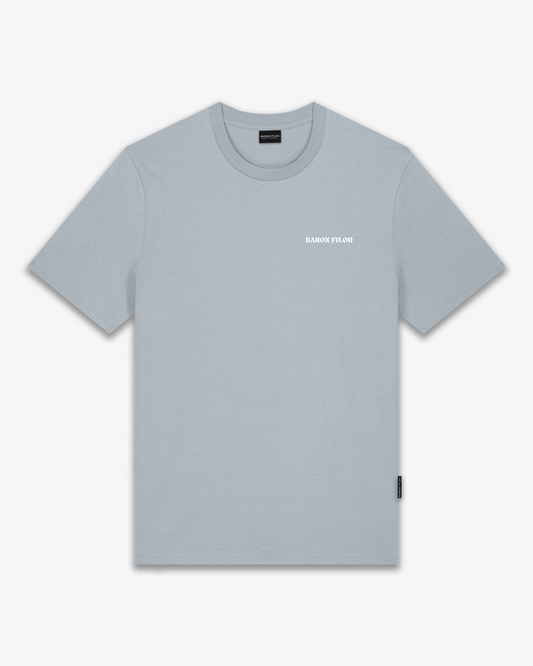 FW25 T-Shirt Oval Backprint Filou CXLIX. - Frosted blue