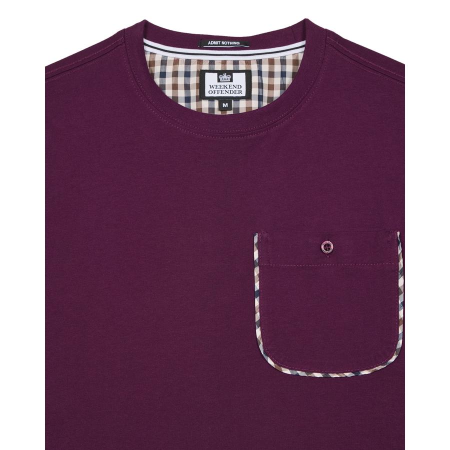 Sutton Pocket T-Shirt - acai berry