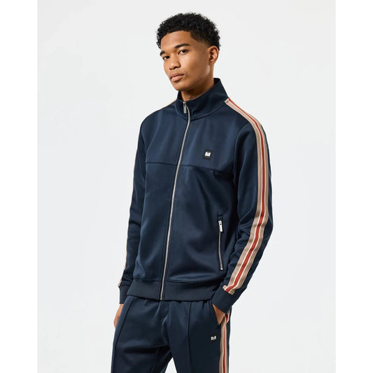 Sainz Tricot Tape Track Top - navy