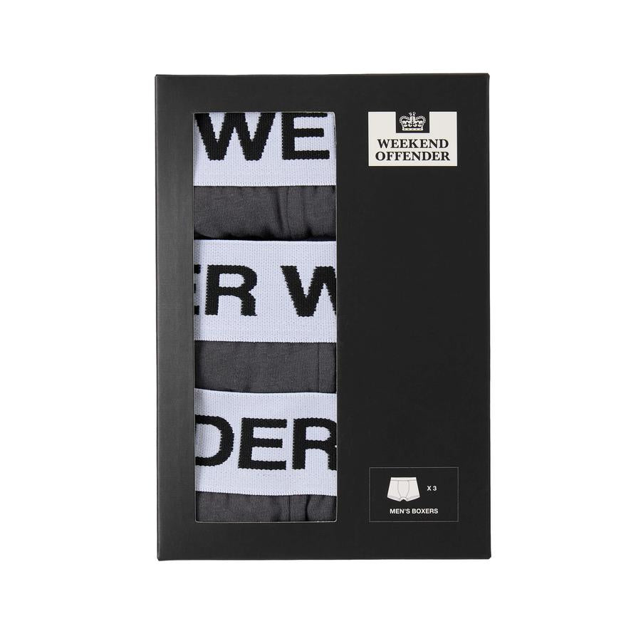 Boxer Shorts Pack Of 3 - dark charcoal