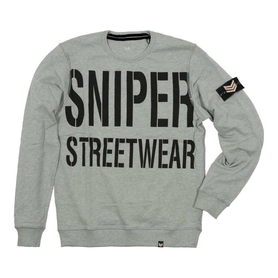 All Over Crew Neck - grey