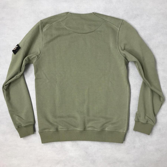 Rubber Logo Sweater - olive