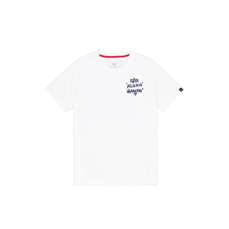 Aloha Back Print T-Shirt - white
