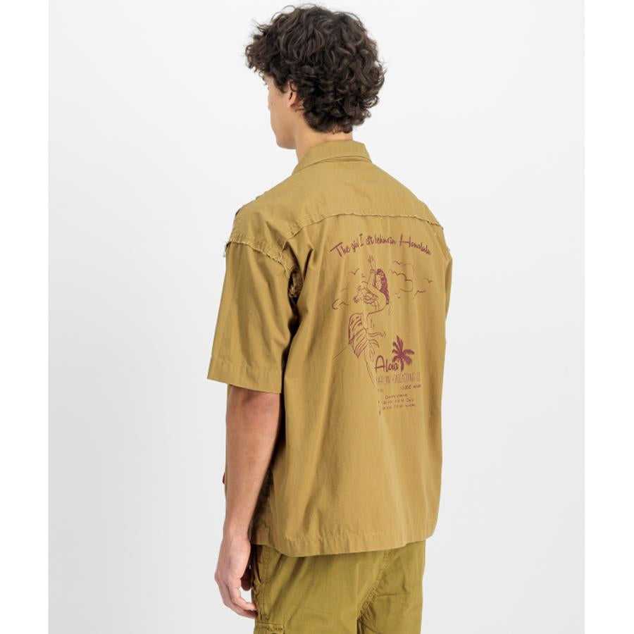 Aloha Safari Shirt - khaki