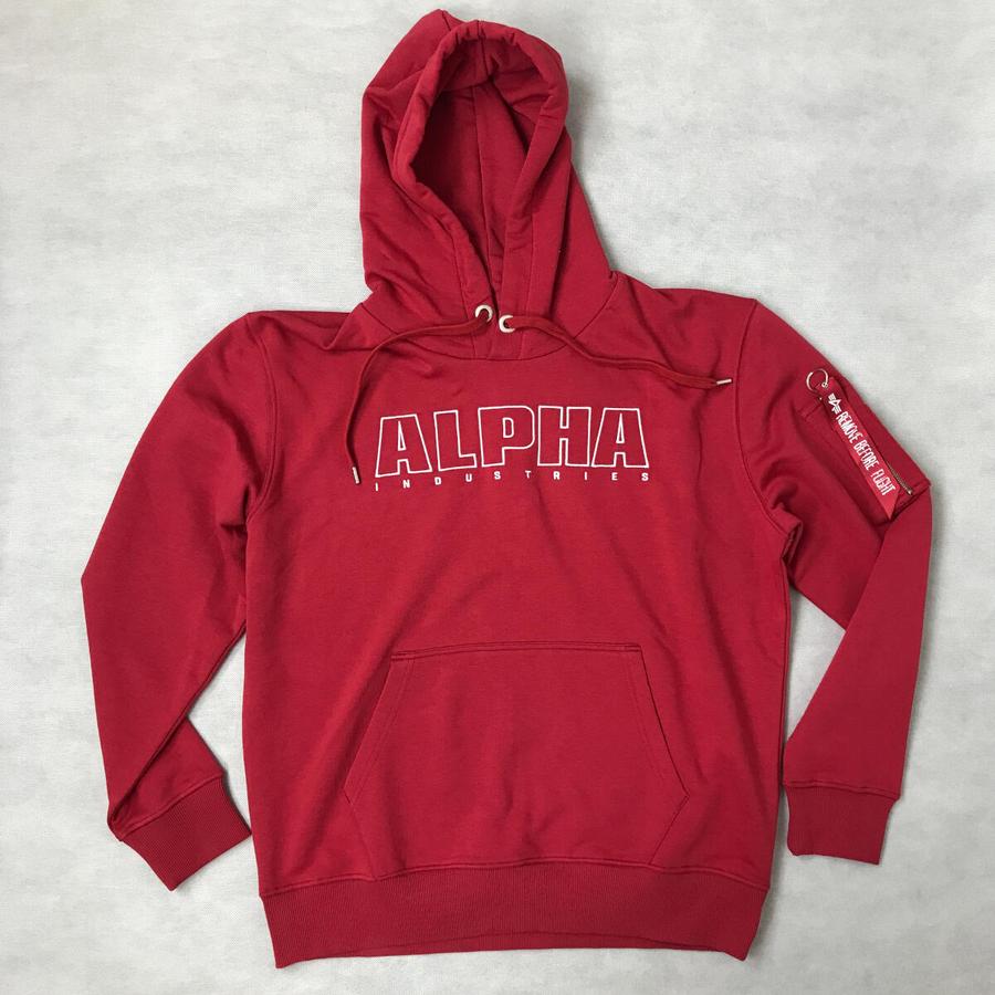 Embroidery Hoody - rbf red