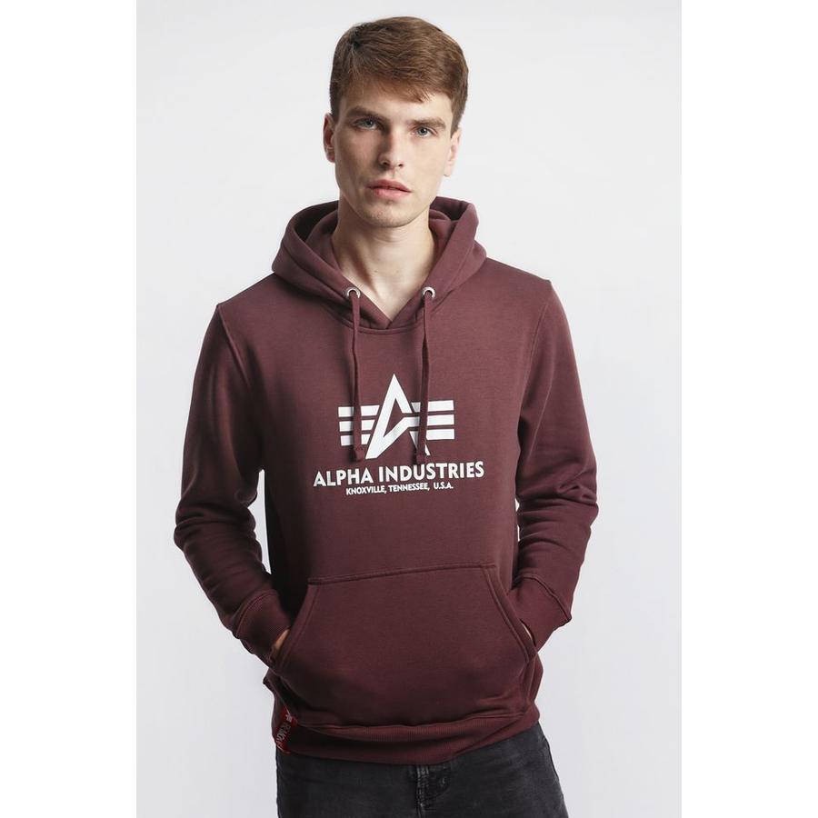 Basic Hoody - deep maroon
