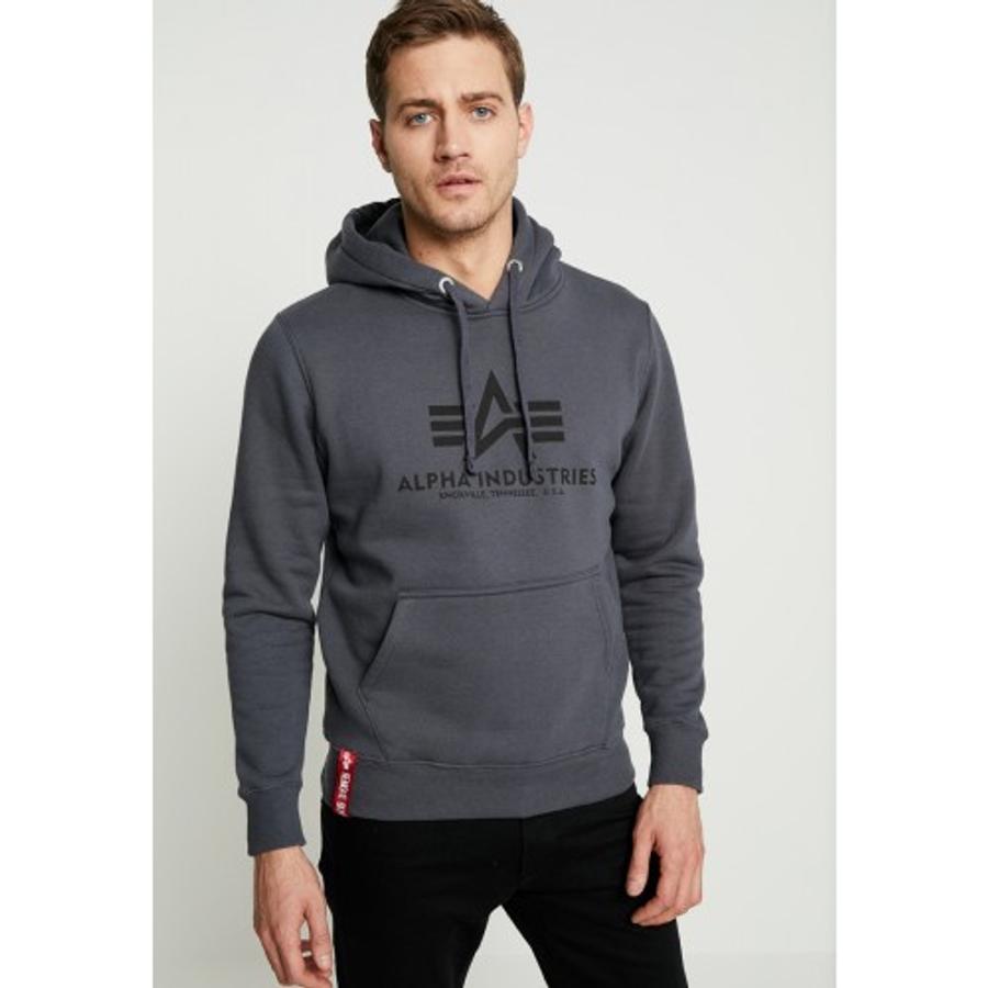 Basic Hoody - greyblack/black