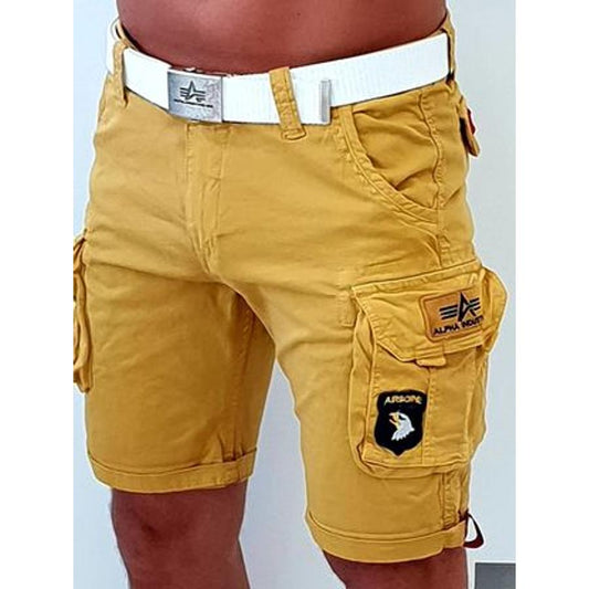 CREW SHORT PATCH - wheat