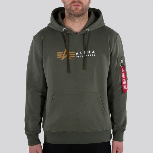 Alpha Label Hoody - dark olive