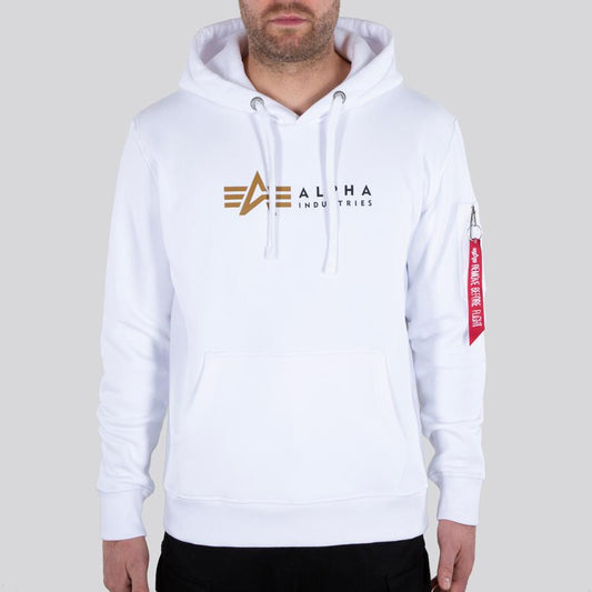 Alpha Label Hoody - white