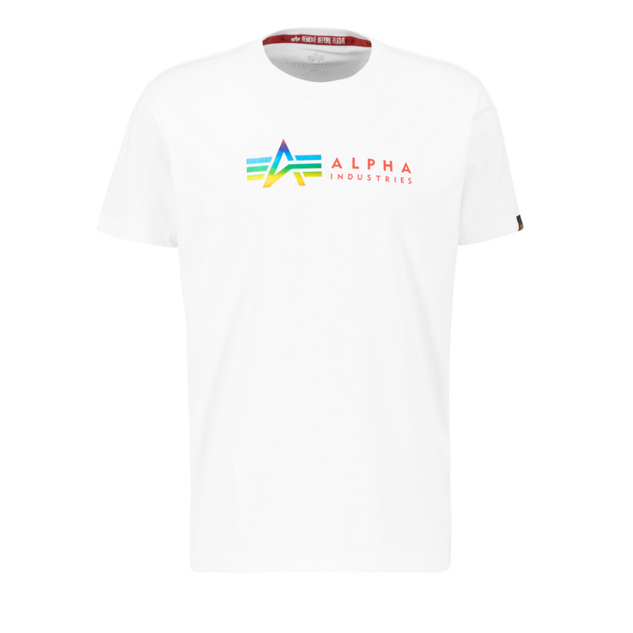 Alpha Label T Metal - white/metal red