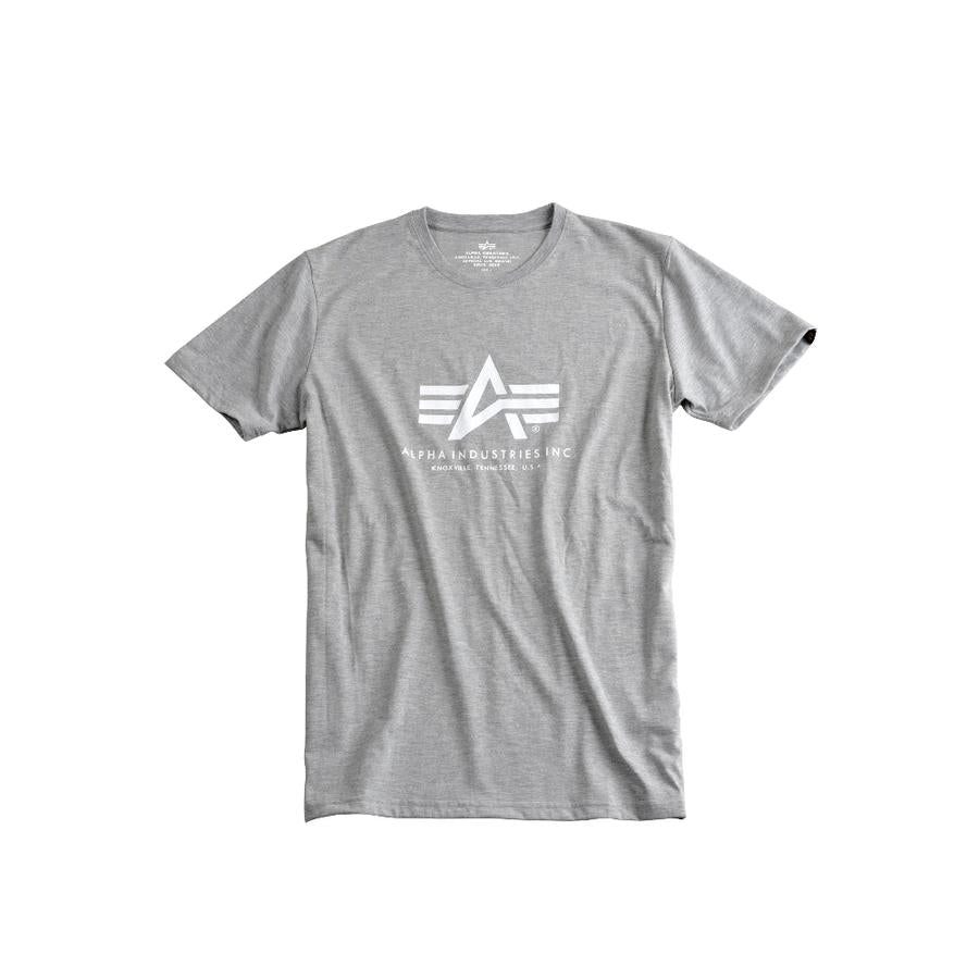 Basic T - greyheather/white