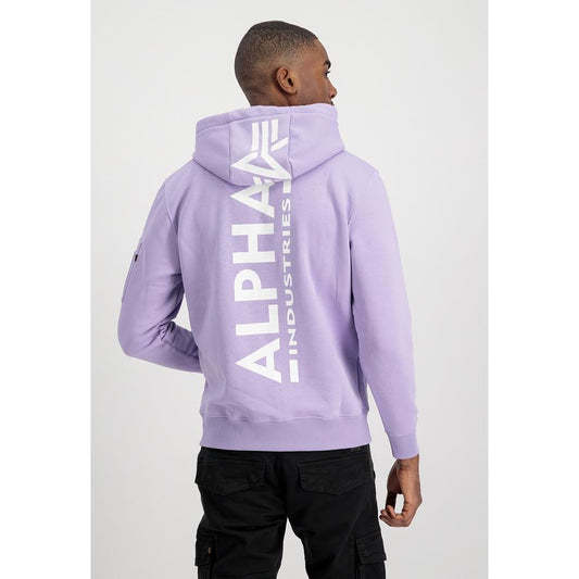 Back Print Hoody - pale violet