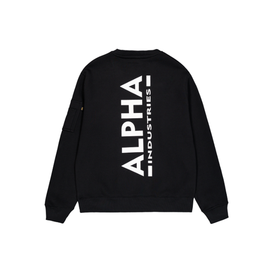 Back Print Sweatshirt - black