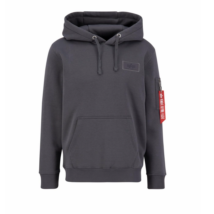 Back Print Hoody - vintage grey