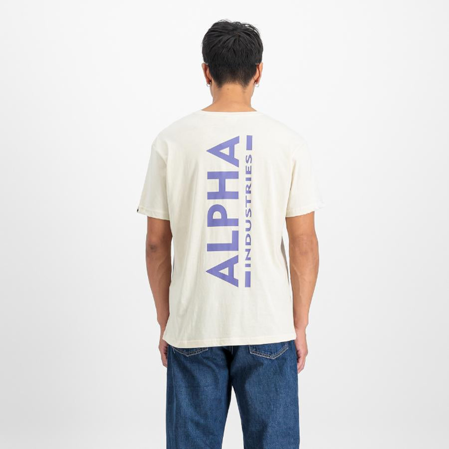 Backprint T - vintage white