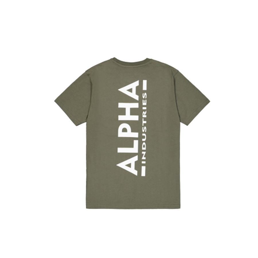 Backprint T - dark olive