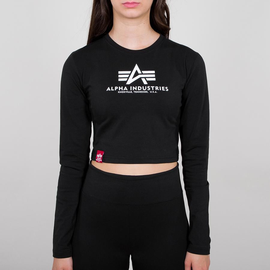 Basic Cropped LS - black