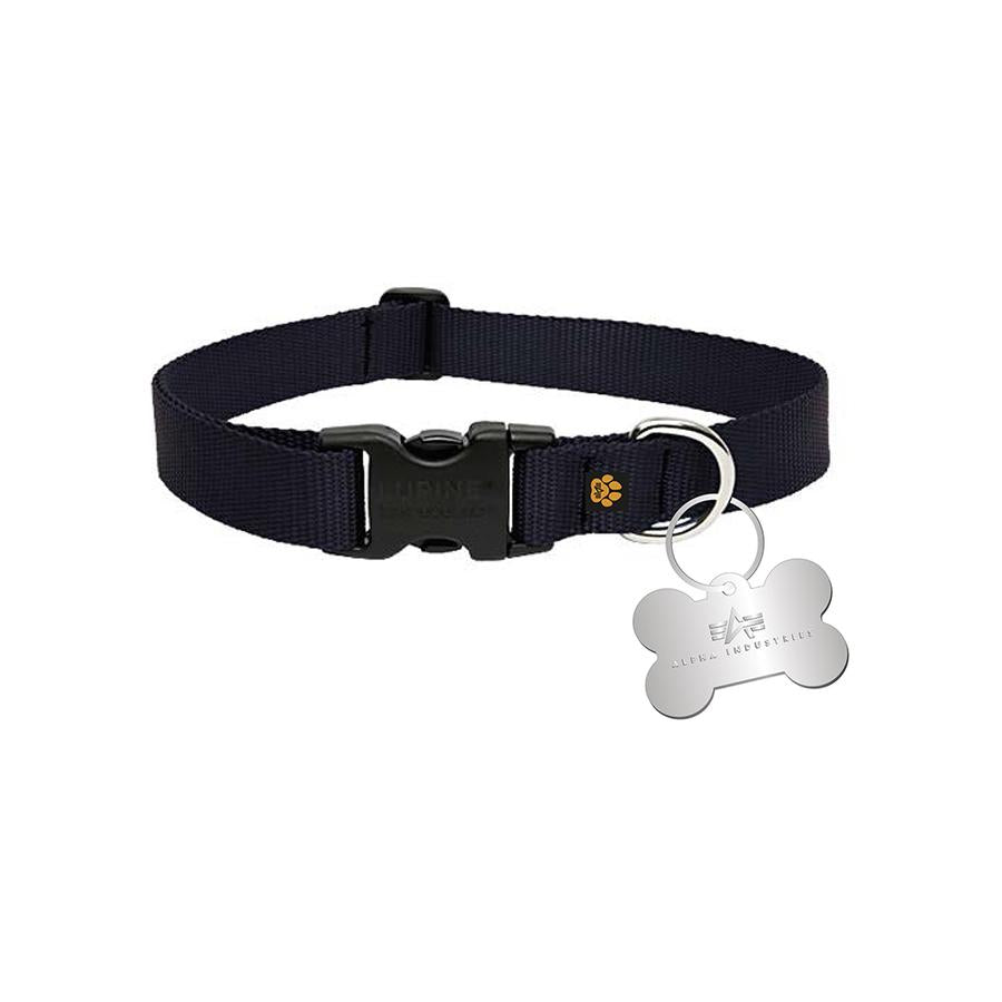 Basic Dog-Tag Collar - black