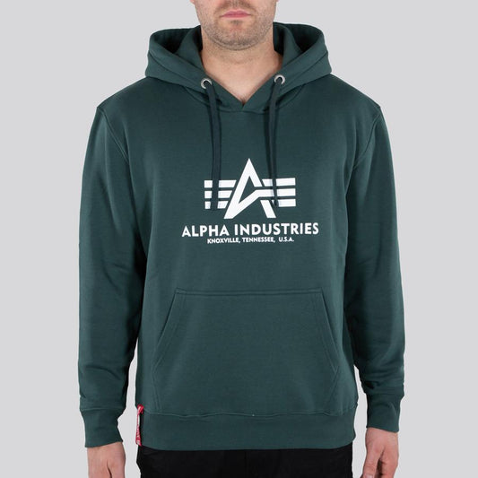 Basic Hoody - navy green