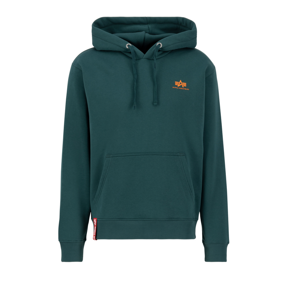 Basic Hoody Small Logo - force green
