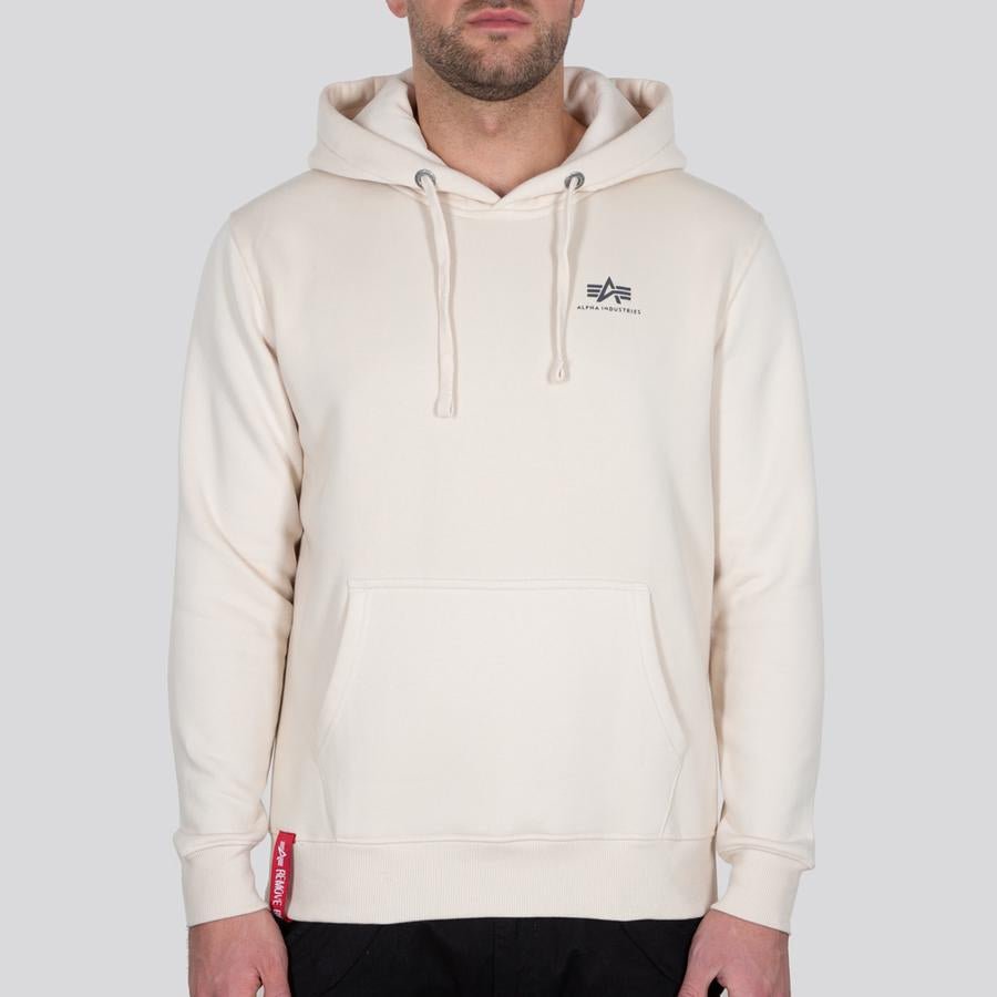 Basic Hoody Small Logo - jet stream white