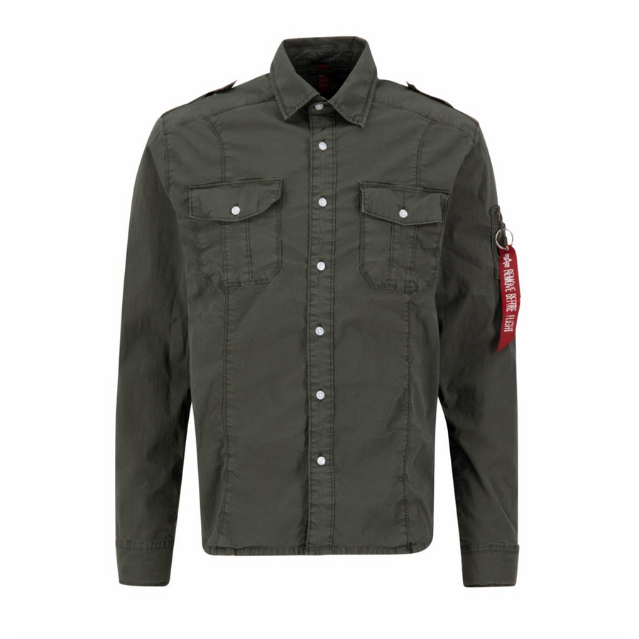 Basic Shirt Slim - greyblack