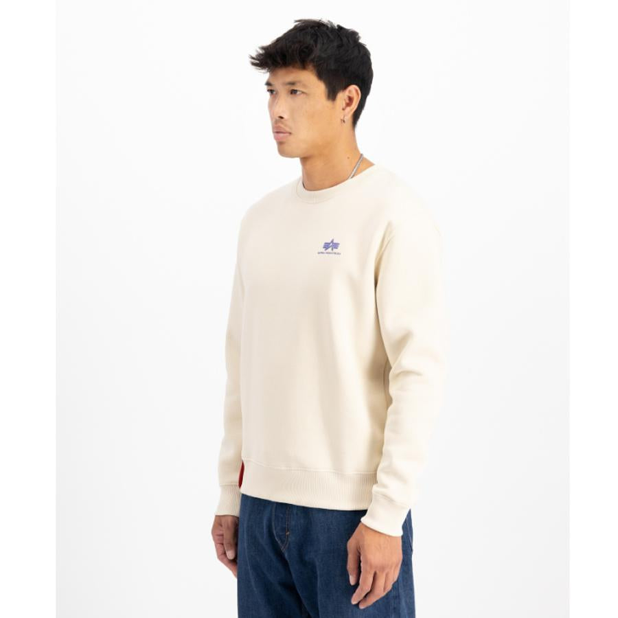 Basic Sweater Small Logo - vintage white