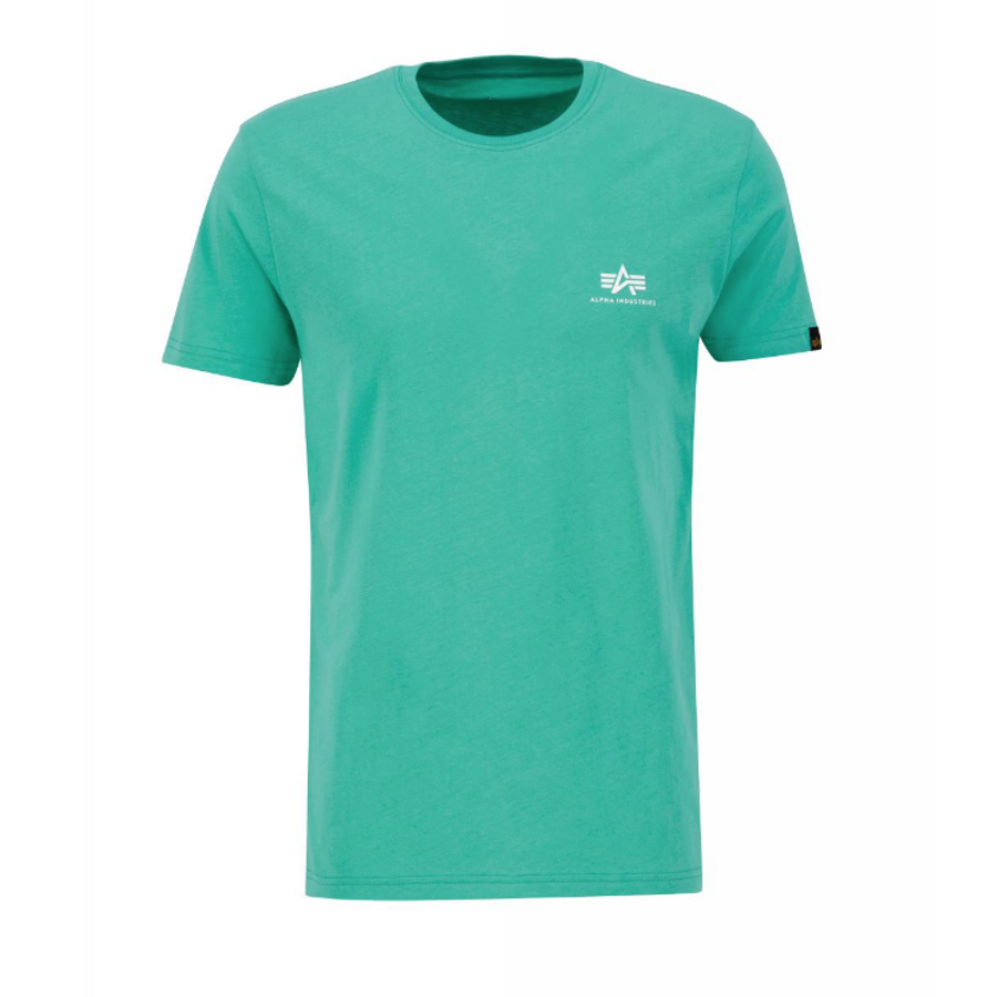 Basic T Small Logo - atomic green