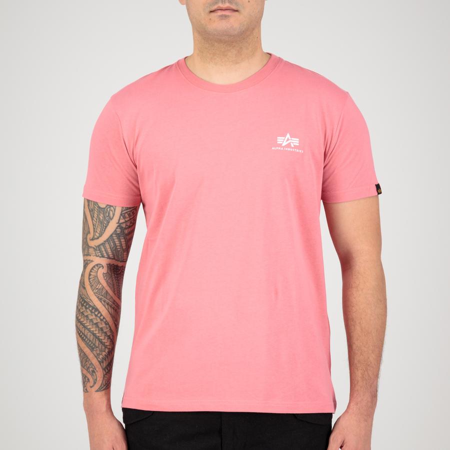 Basic T Small Logo - coral red
