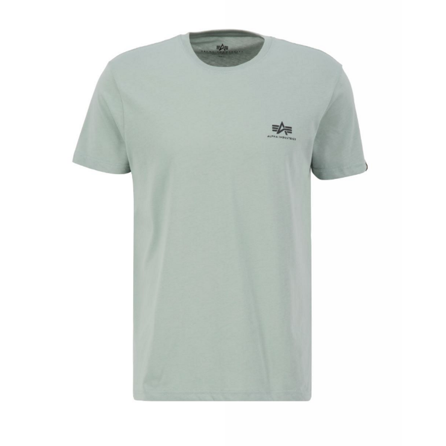 Basic T Small Logo - dusty green