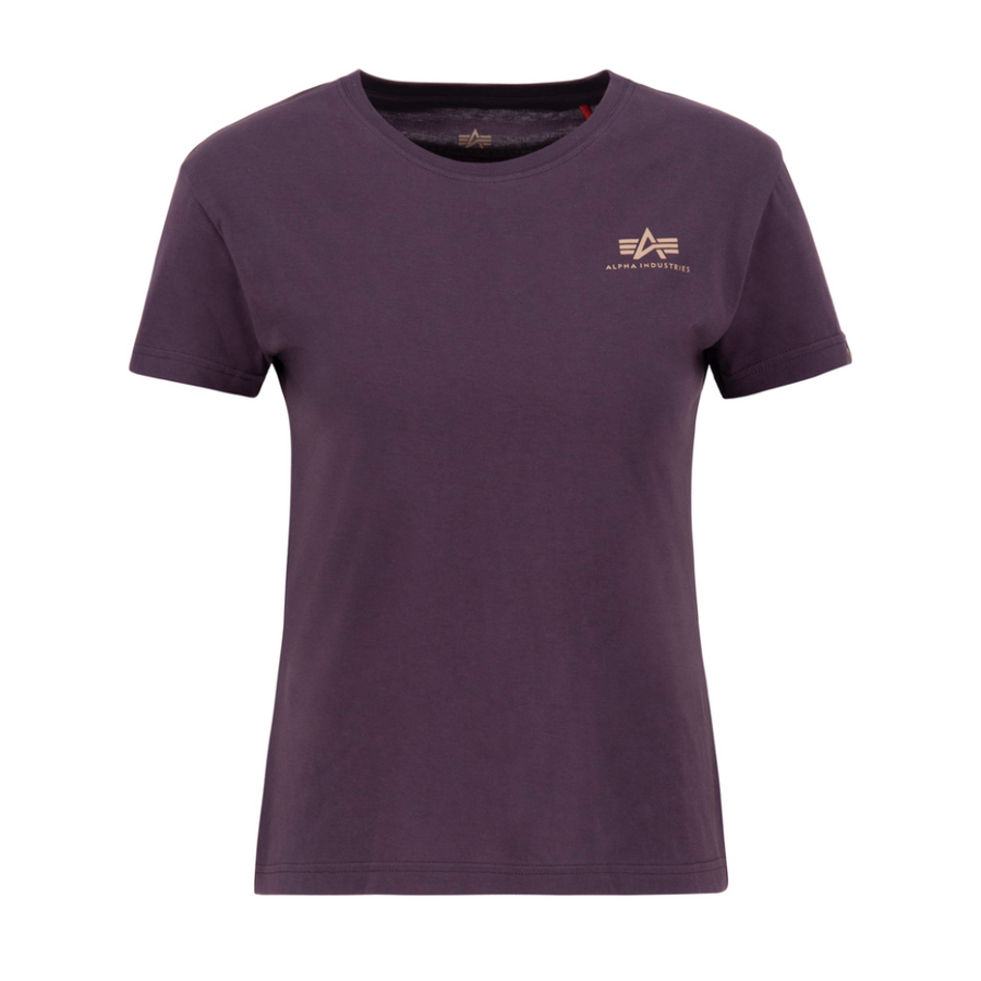 Basic T Small Logo Woman - plum