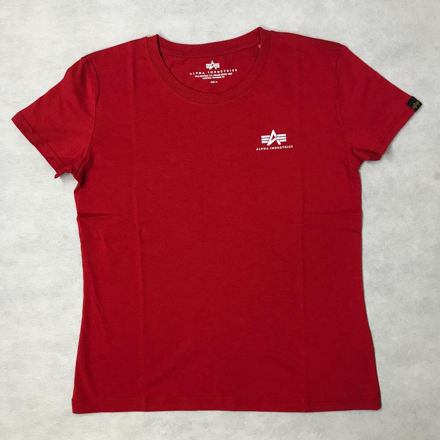 Basic T Small Logo Woman - speed red