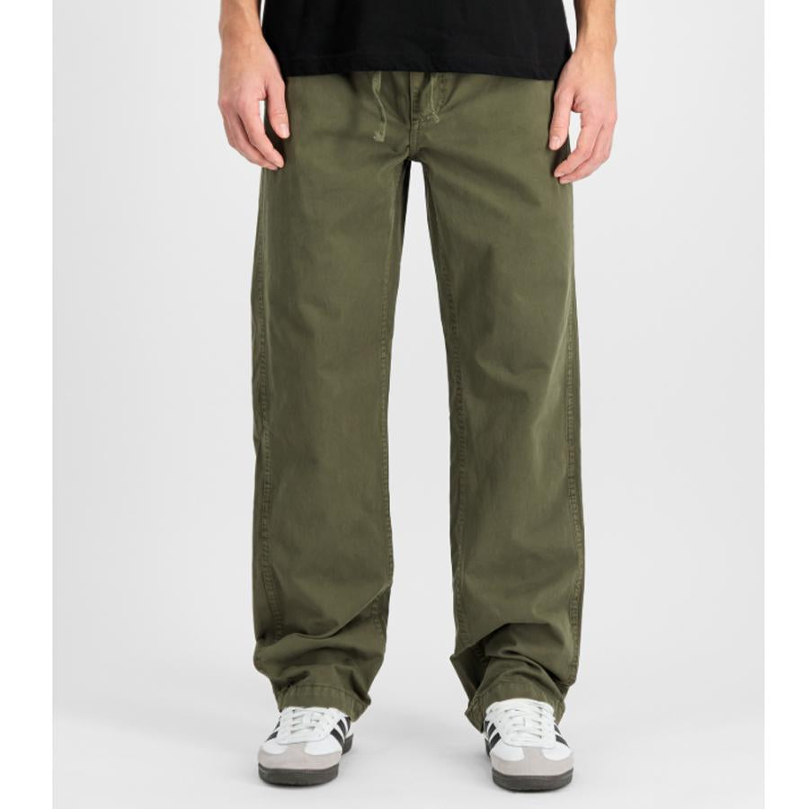 Basic Cotton pant - dark olive