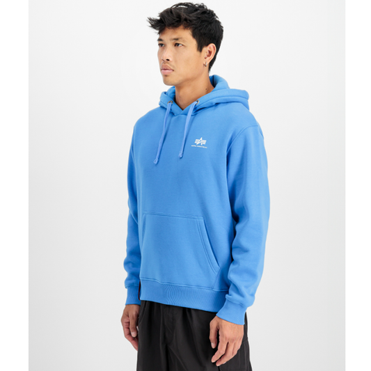 Basic Hoodie Small Logo - mediteranian blue