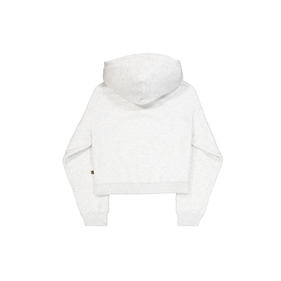 Basic Small Logo Hoodie Women - pastel grey melange