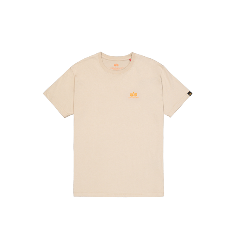 Basic T Small Logo - organic beige