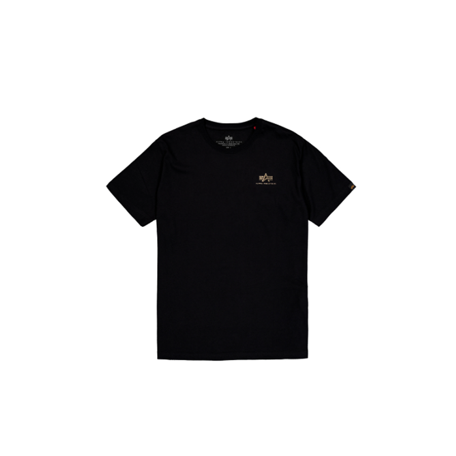 Basic Small Logo TPU T-Shirt - black/shiny gold