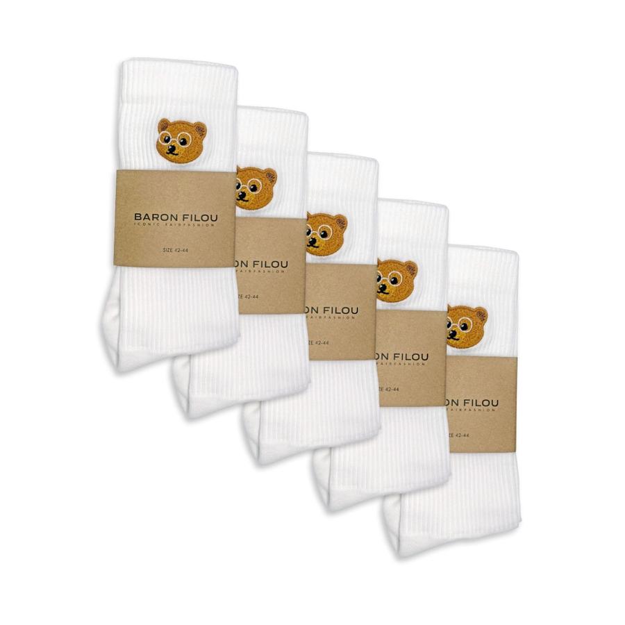 5-Pack Baron Filou Socks - White