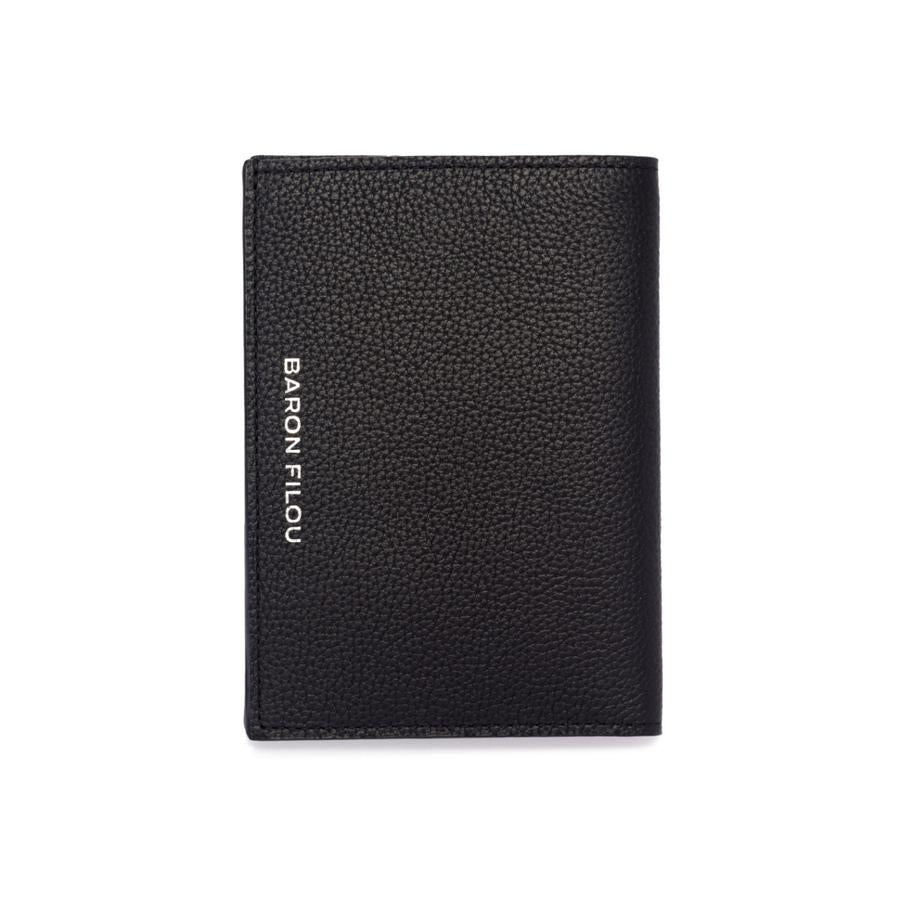 Leather Passport Cover Filou LX. - Black